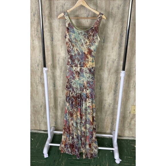 Jones New York Dress Floral Maxi Romantic Dress Sz 2 Lined Tiered 90’s Coquette - Picture 1 of 12